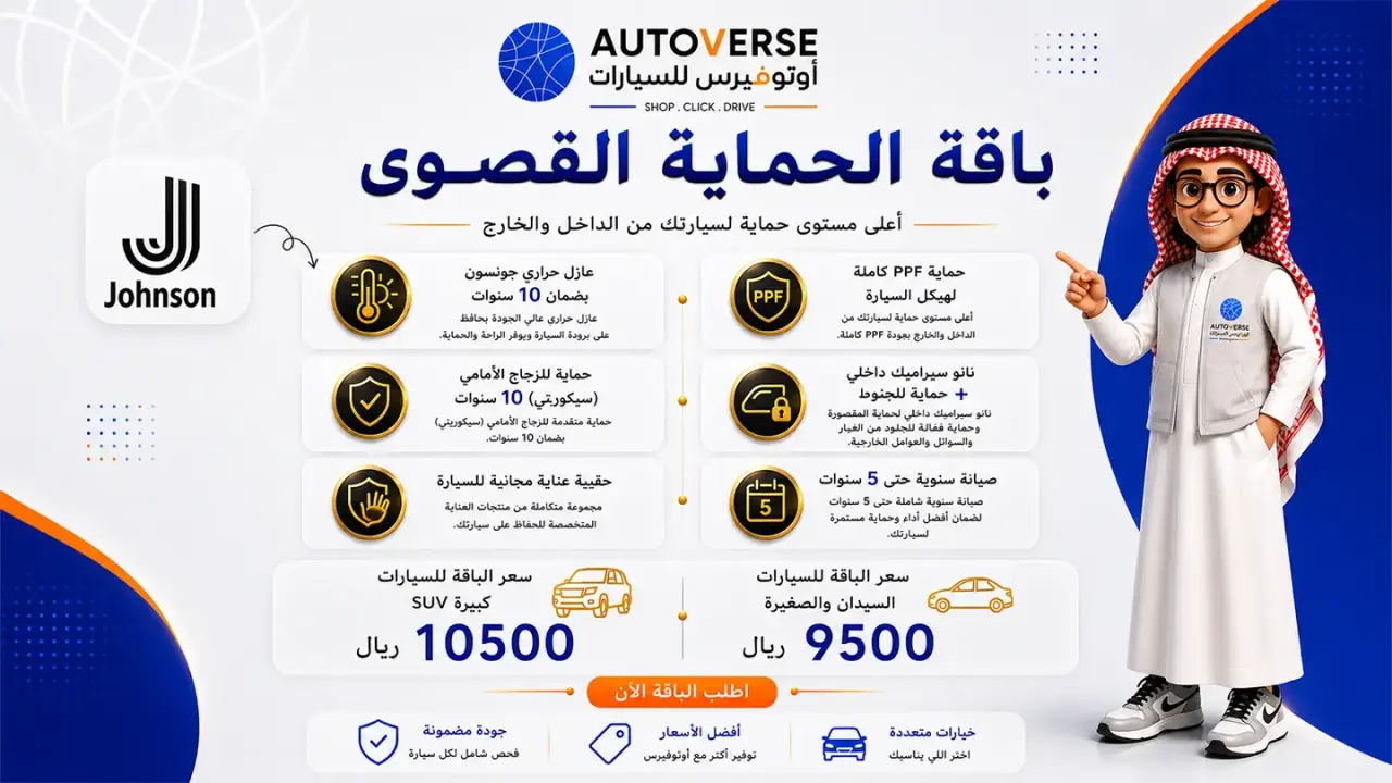 باقة الحماية القصوى للسيارات